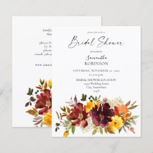 Orange & Yellow Fall Floral Brautparty