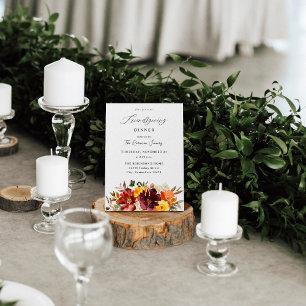 Orange & Yellow Gold Fall Blumenfreunde Einladung