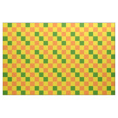 Orange Yellow Green Checkered Pattern Design  Stoff (Fat Quarter (45,7 x 55,9 cm))