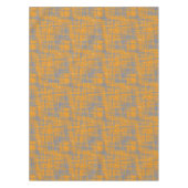 Orange Yellow Grey Blue Modernes Muster Tischdecke (Vorderseite)