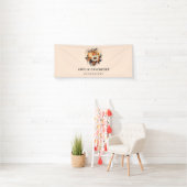 Orange Yellow Grey Blume Bouquet Business Banner (Insitu)