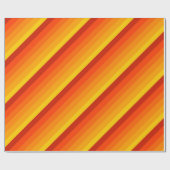 Orange Yellow Happy Birthday Giftwrap Name hinzufü Geschenkpapier (Flach)