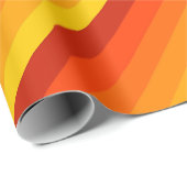 Orange Yellow Happy Birthday Giftwrap Name hinzufü Geschenkpapier (Rolleneckpunkt)