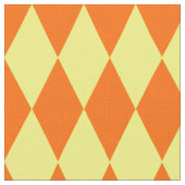 Orange Yellow Harlequin Checkered Design  Stoff (Nahaufnahme)