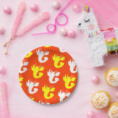 Orange Yellow Hummer White 4Gayle Pappteller (Party)