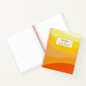 Orange Yellow Journal Notes personalisieren Notizblock (Innenseite)