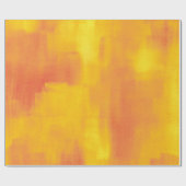 Orange Yellow Modern Abstrakt Geschenkpapier (Flach)