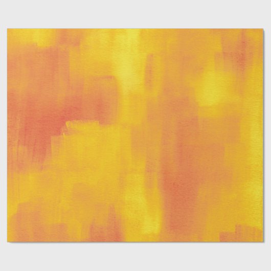 Orange Yellow Modern Abstrakt Geschenkpapier (Flach)