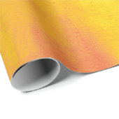 Orange Yellow Modern Abstrakt Geschenkpapier (Rolleneckpunkt)