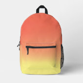 Orange Yellow Ombre Bedruckter Rucksack (Vorderseite)