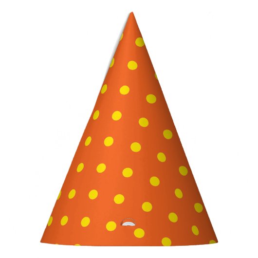 Orange Yellow Polka Dot Fall Halloween Partyhütchen (Links)