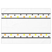 Orange Yellow Polka Dots Tischdecke (Vorderseite (Horizontal))