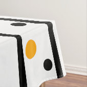 Orange Yellow Polka Dots Tischdecke (Beispiel)