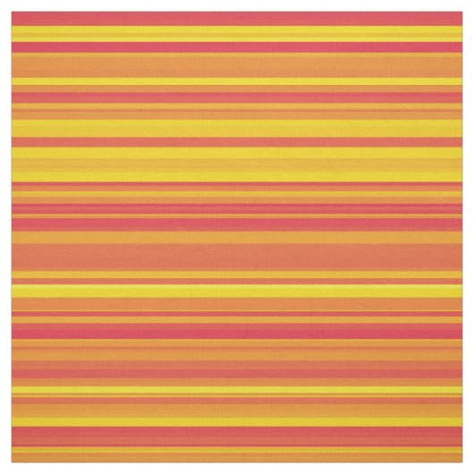 Orange Yellow Red Stripes Stoff (Muster)