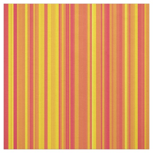 Orange Yellow Red Stripes Stoff (Muster)