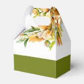 Orange yellow rhododendron flowers fall wedding geschenkschachtel (Rückseite)