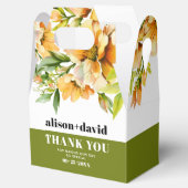 Orange yellow rhododendron flowers fall wedding geschenkschachtel (Geöffnet)