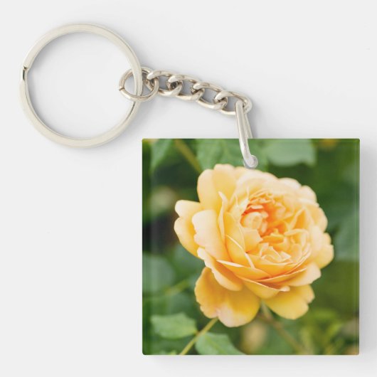 Orange Yellow Rose Schlüsselanhänger (Vorderseite)