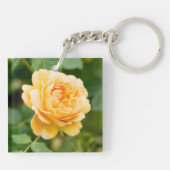 Orange Yellow Rose Schlüsselanhänger (Rückseite)