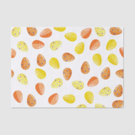 ORANGE YELLOW SPEZKELTE WASSERFARBEITER SEIDENPAPIER