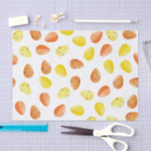 ORANGE YELLOW SPEZKELTE WASSERFARBEITER SEIDENPAPIER (Handwerk)