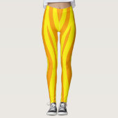 Orange yellow sport Women Leggings (Vorderseite)