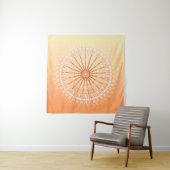 Orange Yellow Sun Mandala Wandteppich (Beispiel)