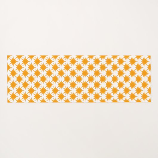 Orange Yellow Sunny Suns Yogamatte (Rückseite (Horizontal))