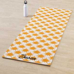 Orange Yellow Sunny Suns Yogamatte
