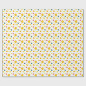 Orange Yellow Suns Yellow Lemons Geschenkpapier (Flach)