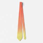 Orange Yellow sunset ombre Krawatte (Vorderseite)