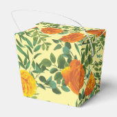 Orange Yellow Wedding Rose Spring Geschenkschachtel (Rückseite)