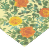 Orange Yellow Wedding Rose Spring Tischdecke (Schrägansicht)