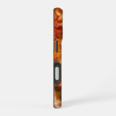 ORANGE YELLOW WHITE FALL ANEMONE POPPONE BLUME iPhone 16 HÜLLE (Rechte Seite)