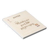 Orange Yellow White Playful Kitten Custom Notes Notizblock (angewinkelt)