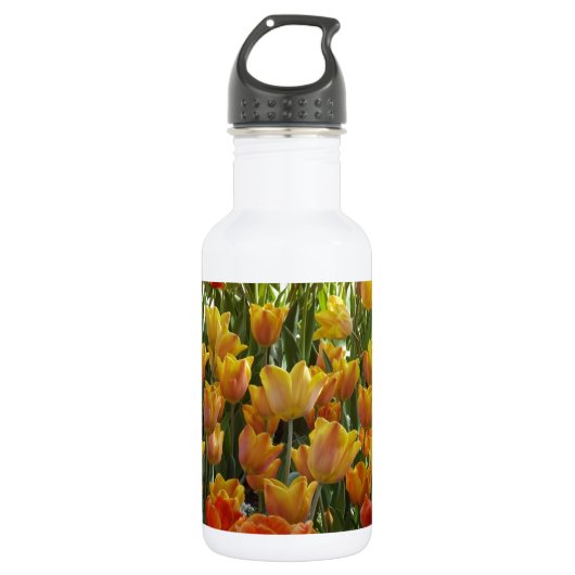 Orange-&-Yelow-Tulips.jpg Trinkflasche (Vorderseite)