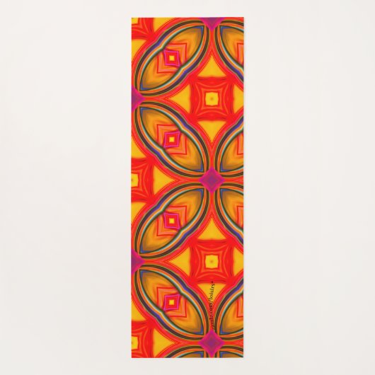 Orange Yogamatte (Rückseite)