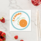 Orange You Glad Es ist Sommer Fun Fruit Theme Serviette (Beispiel)