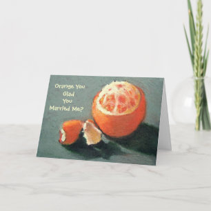 ORANGE YOU GLAD....JAHRESKARTE KARTE