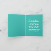 Orange You Glad Wir treffen uns Funny Karte (Innenseite)