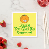 Orange You Glad's Summer Pun Serviette (Beispiel)