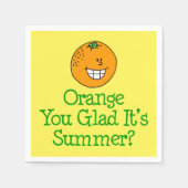 Orange You Glad's Summer Pun Serviette (Vorderseite)