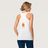 "Orange you glorid to be mediting now" Tank Top (Rückseite Vollansicht)