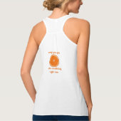 "Orange you glorid to be mediting now" Tank Top (Rückseite)