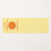 "Orange you glorid to be mediting now" Yogamatte (Vorderseite (Horizontal))