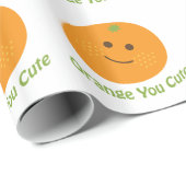 Orange You Niedlich Geschenkpapier (Rolleneckpunkt)