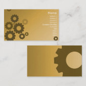 Orange Zähne - Geschäft Visitenkarte (Vorne/Hinten)