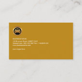 Orange Zest Künstlerische Dynamische Silhouette Ta Visitenkarte (Rückseite)