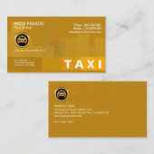 Orange Zest Künstlerische Dynamische Silhouette Ta Visitenkarte (Vorne/Hinten)