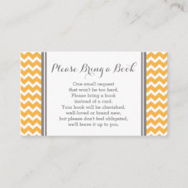 Orange Zickzack Baby Showkarte Begleitkarte